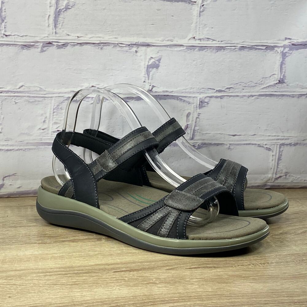 Orthofeet Paloma 937 Black Slingback Sandals Women's Size 10 Comfort Leather